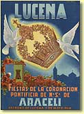 Cartel anunciador de las fiestas de la coronaci&oacute;n
