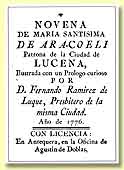 Novena de Fernando Ram&iacute;rez de Luque